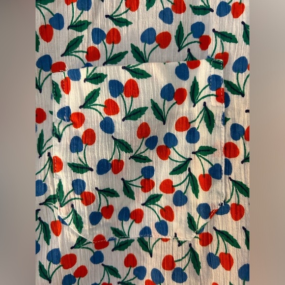 Vintage Mondi Cherry Long Sleeve Blouse and Pleated Skirt - Picture 9 of 16